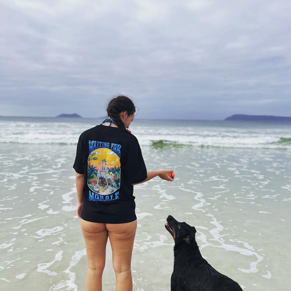 Waiting for Morale Crop Tee