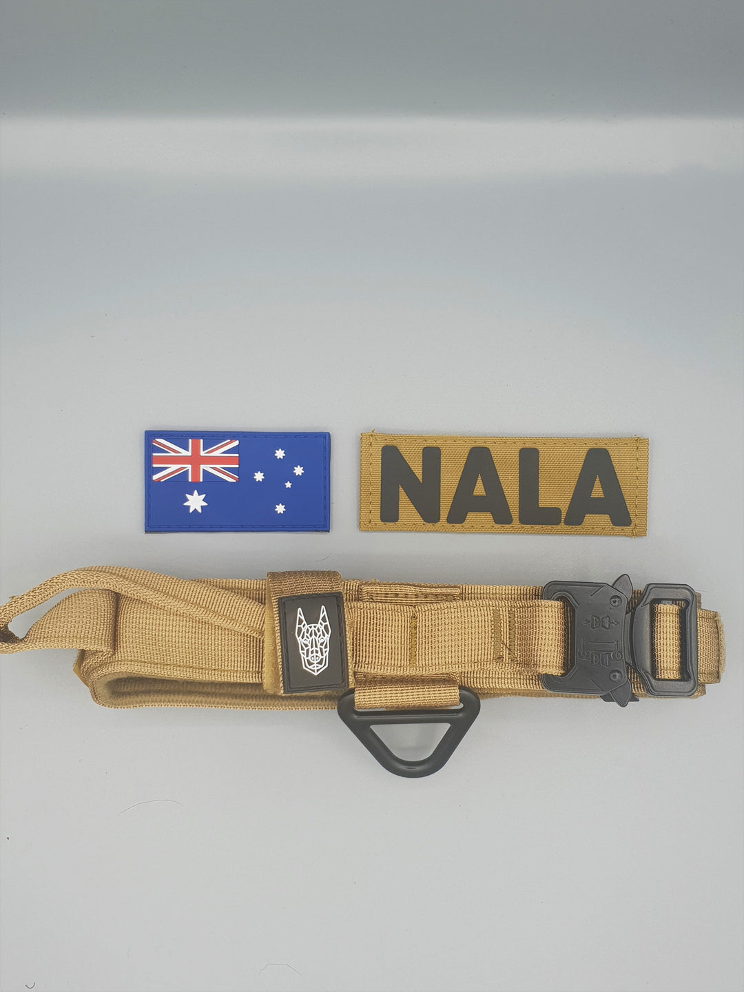 1.5" COYOTE TAN TACTICAL COLLAR |Dog chain collar
