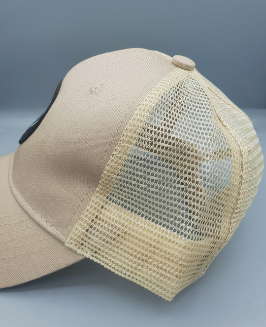 Truckers Hat In Dogs We Trust logo