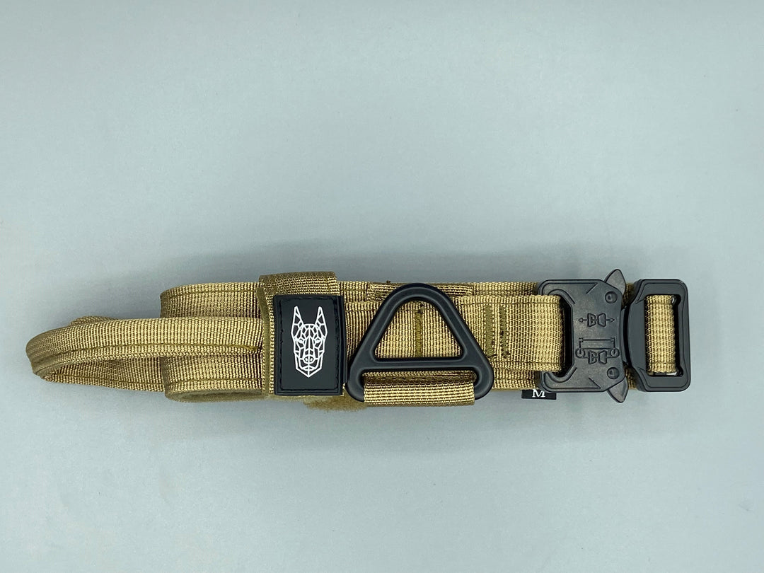 1.5" COYOTE TAN TACTICAL COLLAR |Dog chain collar