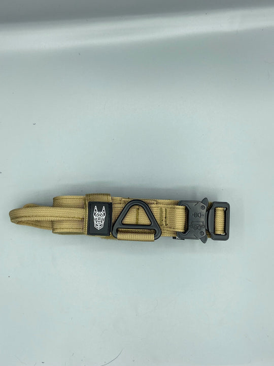 1.5" COYOTE TAN TACTICAL COLLAR |Dog chain collar
