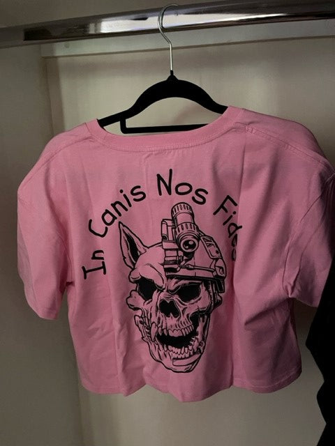 Dogbiznus Crop Tee In Canis Nos Fides