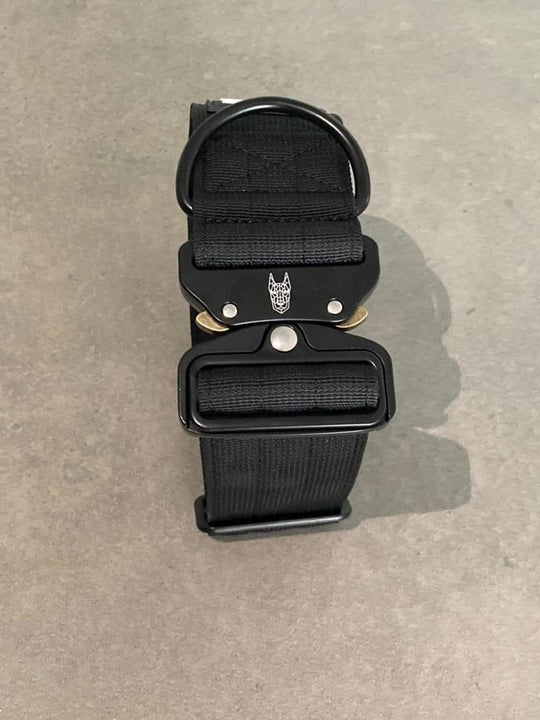 pure black dog collars