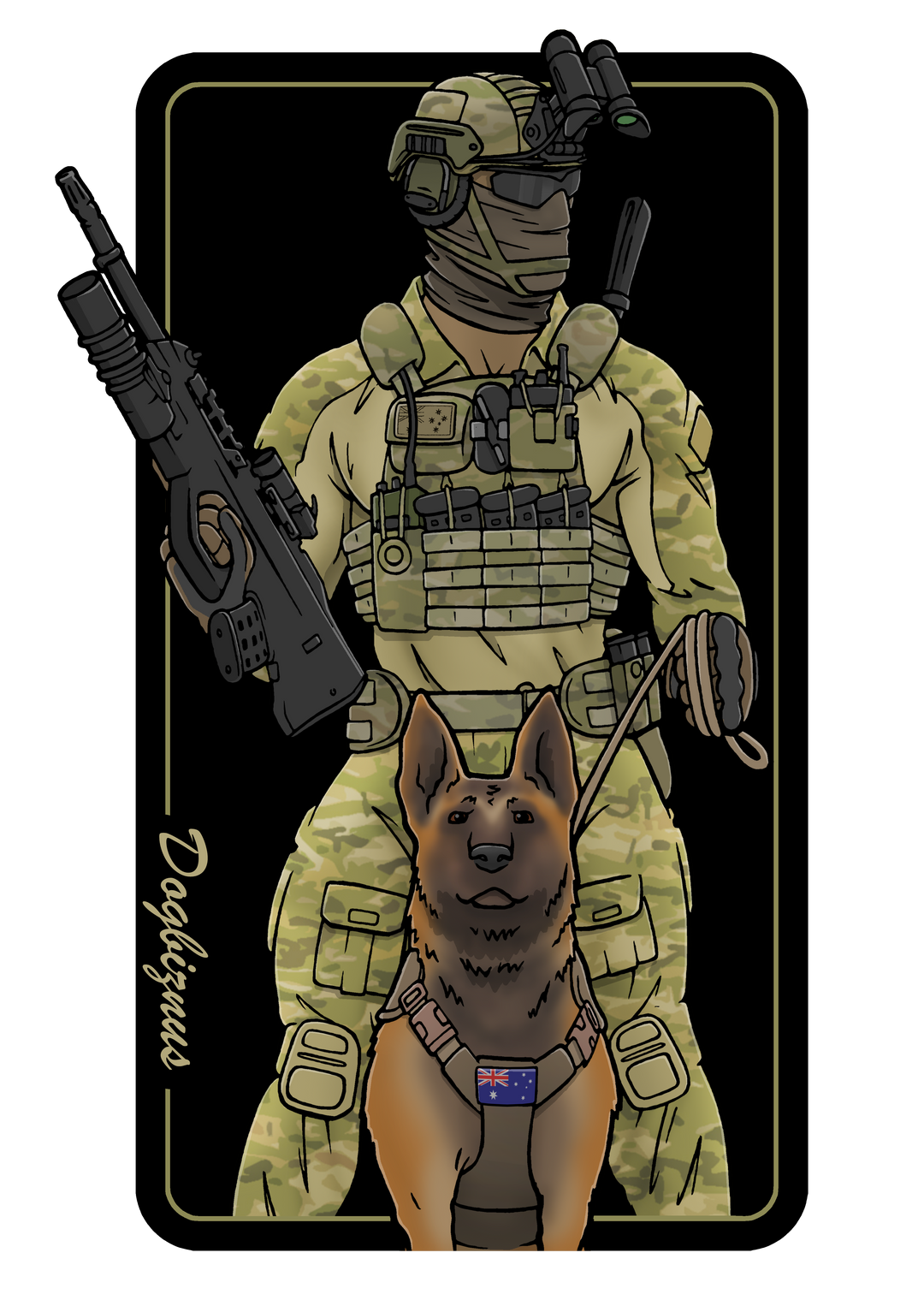 Dogbiznus OG T-Shirt Colourised